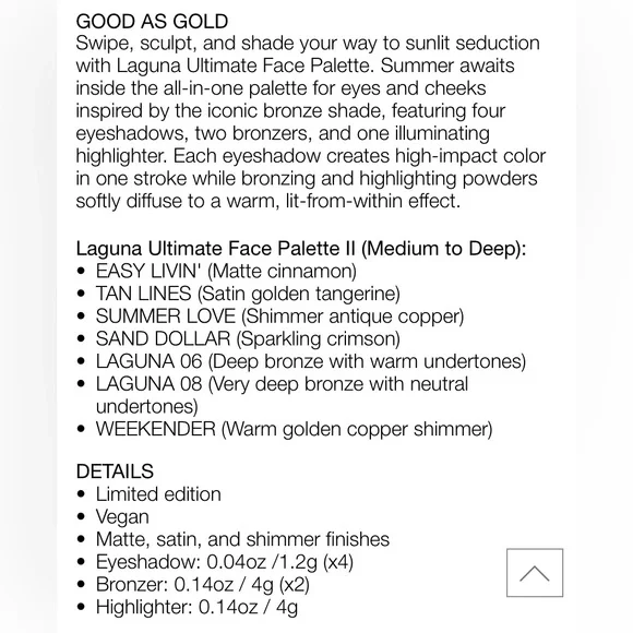 Nars laguna face Makeup Palette with Warm Tones - Picture 8 of 8